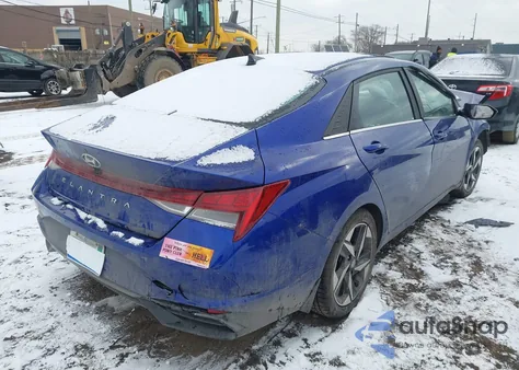 2022 Hyundai Elantra Sel z USA, uszkodzony, nr VIN KMHLN4AG6NU337317